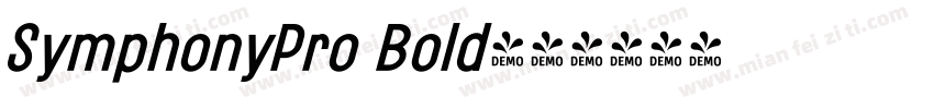 SymphonyPro Bold字体转换